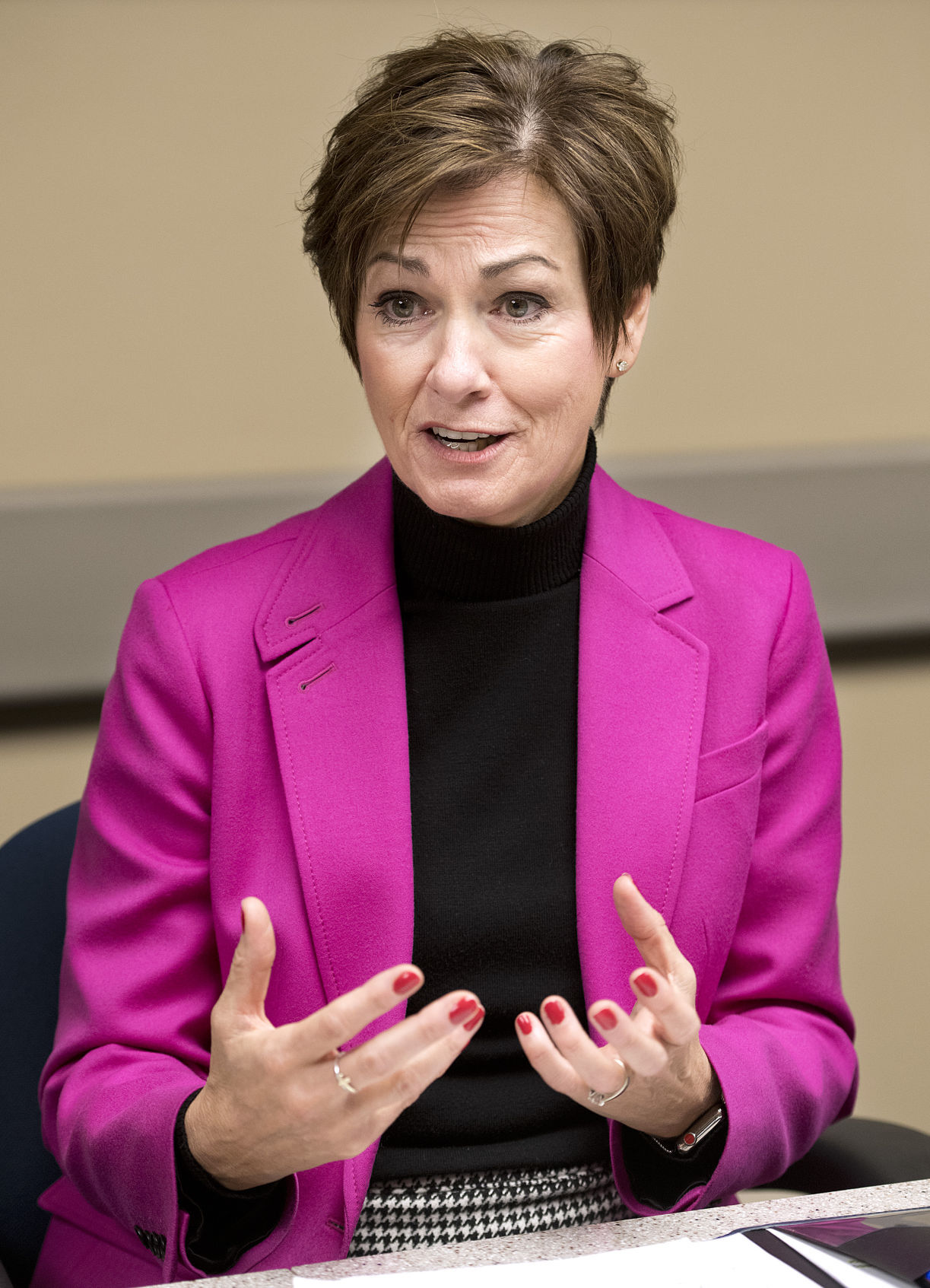 Gov. Kim Reynolds editorial board mug